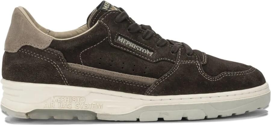 Musto Sneakers met suède vlak Bruin