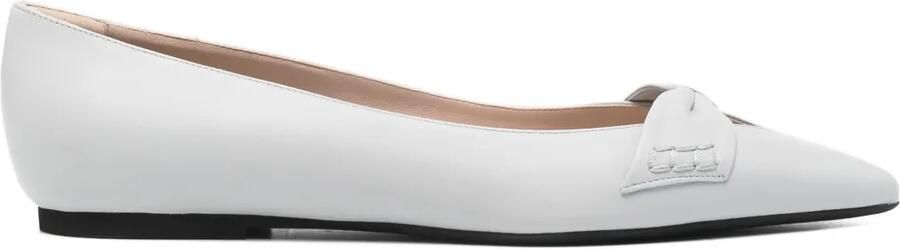 Nº21 Ballerina's met puntige neus en strikdetail Wit