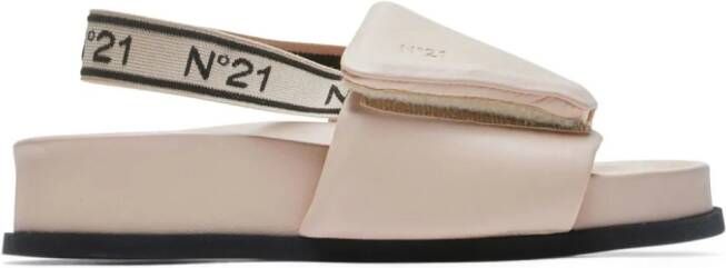 Nº21 Gewatteerde sandalen Beige