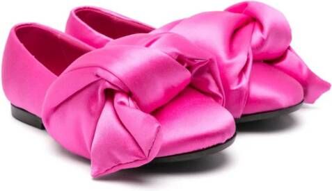 Nº21 Kids Ballerina's met strikdetail Roze