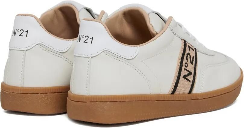 Nº21 Kids Leren sneakers met logo Wit - Foto 3