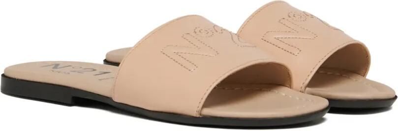 Nº21 Kids Sandalen met logo-reliëf Beige