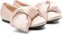 Nº21 Kids Satijnen ballerina's met strikdetail Beige - Thumbnail 1