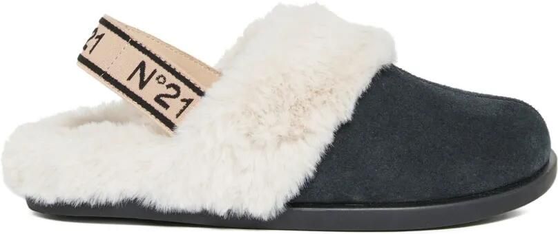 Nº21 Kids Slingback schoenen met afwerking Blauw