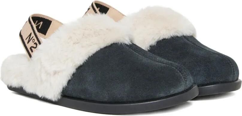 Nº21 Kids Slingback schoenen met afwerking Blauw - Foto 3