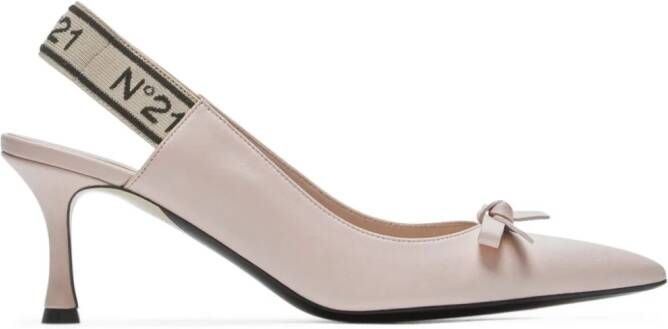 Nº21 Leren pumps Roze