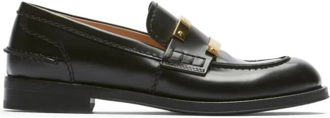 Nº21 Loafers met logoplakkaat Zwart