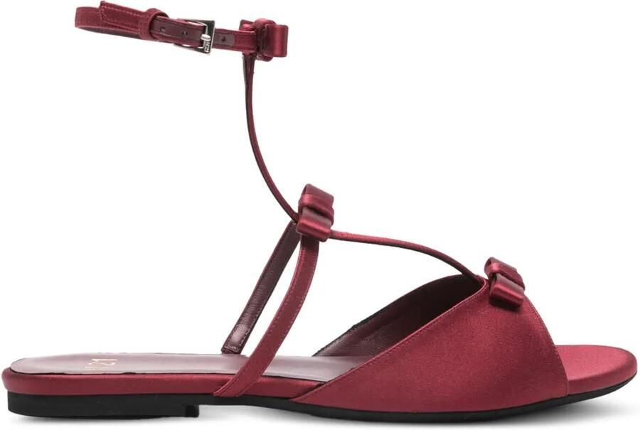 Nº21 Sandalen met enkelbandje en strikdetail Roze
