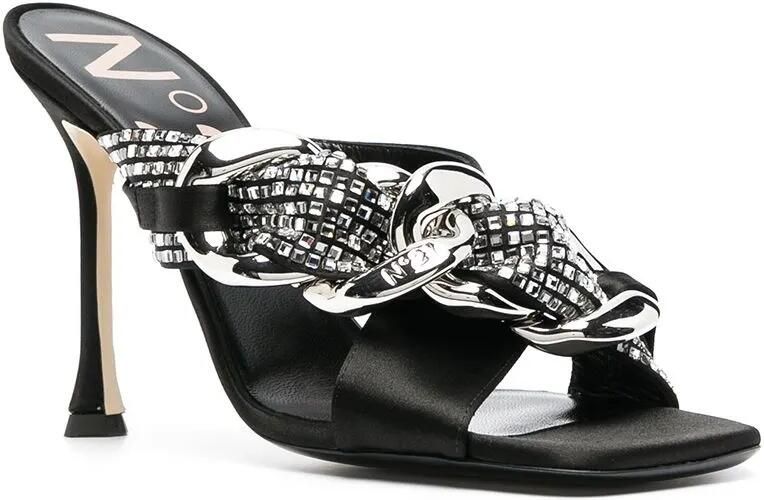 Nº21 Sandalen verfraaid met kristallen Zwart - Foto 3