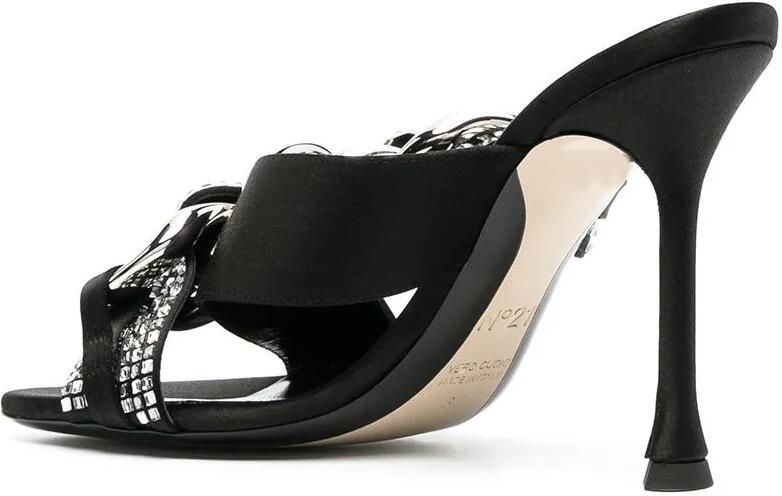 Nº21 Sandalen verfraaid met kristallen Zwart - Foto 2
