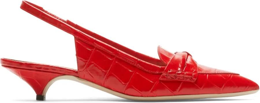 Nº21 Slingback pumps 30mm met strik Rood