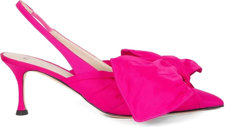Nº21 Slingback pumps met oversized strik Roze