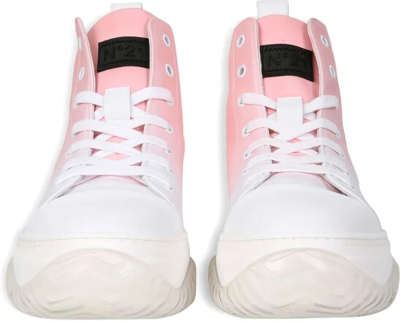 Nº21 Sneakers met logopatch Roze