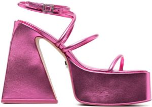 NAKED WOLFE Angel sandalen met plateauzool Roze