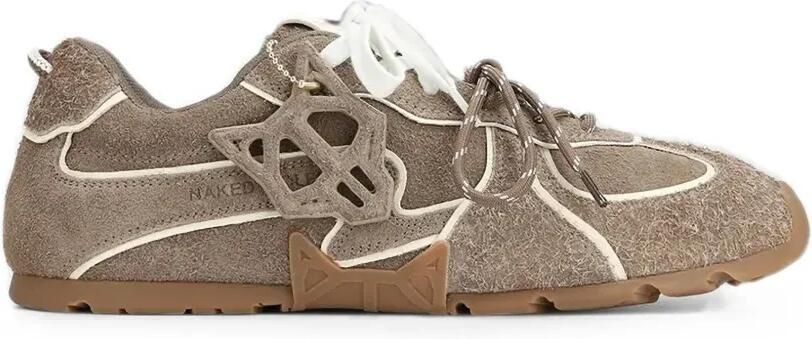 NAKED WOLFE Ace sneakers met vlakken en logo-patch Bruin