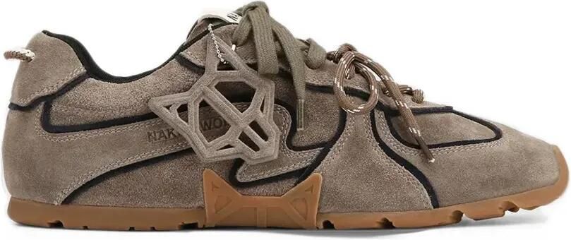 NAKED WOLFE Ace suede sneakers Beige