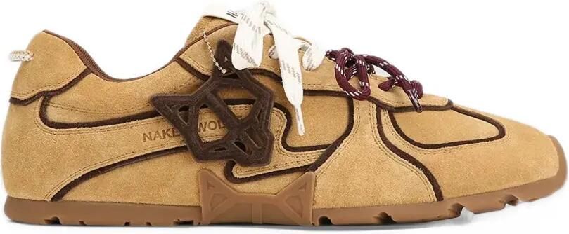 NAKED WOLFE Ace suede sneakers Beige