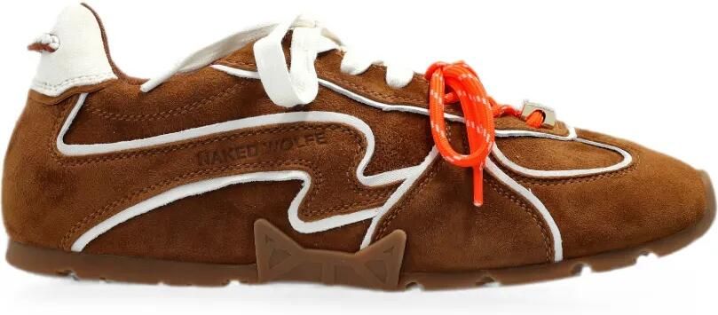 NAKED WOLFE Adored suède sneakers Bruin