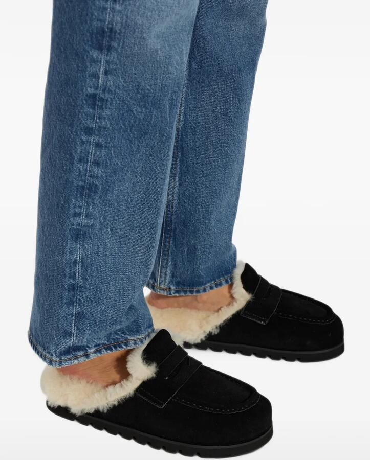 NAKED WOLFE Corded loafers met lammy-voering Zwart - Foto 2