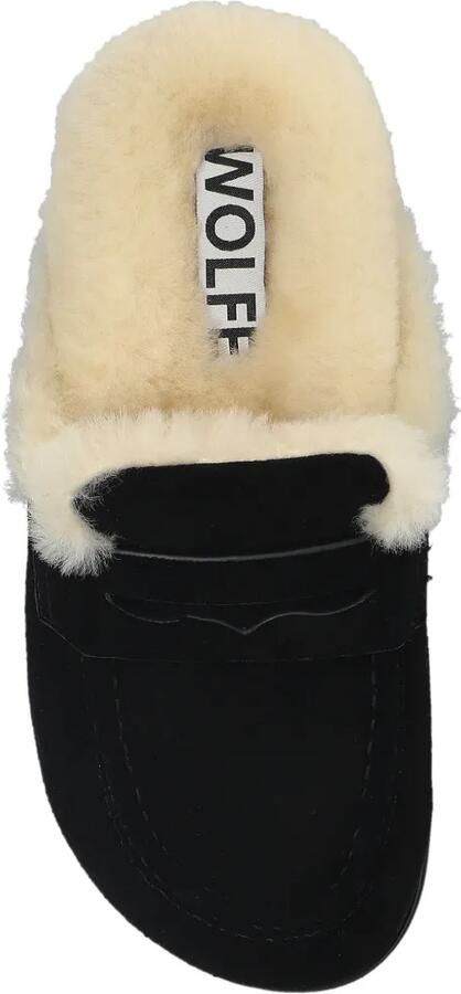 NAKED WOLFE Corded loafers met lammy-voering Zwart - Foto 3