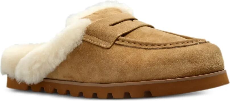 NAKED WOLFE Corded muiltjes met lammy-voering Beige - Foto 5