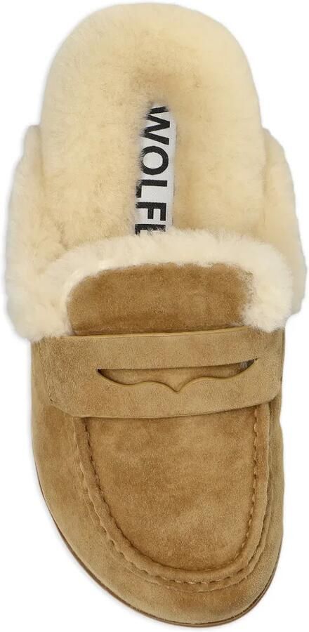 NAKED WOLFE Corded muiltjes met lammy-voering Beige - Foto 3