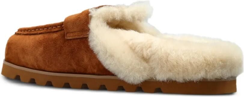 NAKED WOLFE Corded muiltjes met lammy-afwerking Bruin - Foto 4