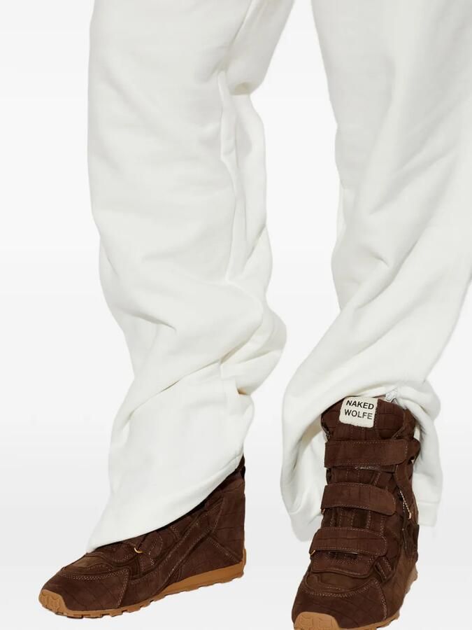 NAKED WOLFE Element suède sneakers met krokodillen-reliëf Bruin - Foto 3