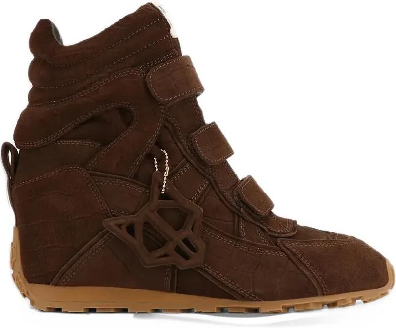 NAKED WOLFE Element croc-effect touch-strap sneakers Bruin