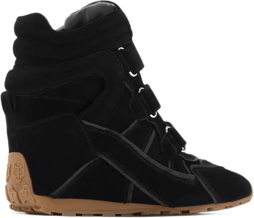 NAKED WOLFE Element sneakers met klittenband en sleehak Zwart - Foto 2