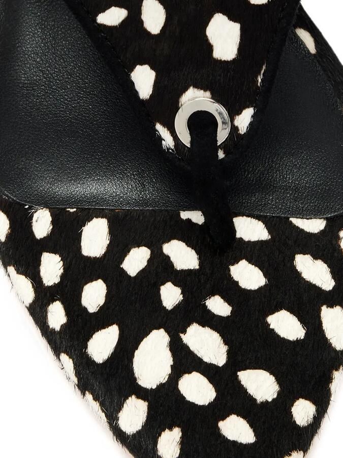 NAKED WOLFE Rampage animal-print wedge sandals Zwart - Foto 3
