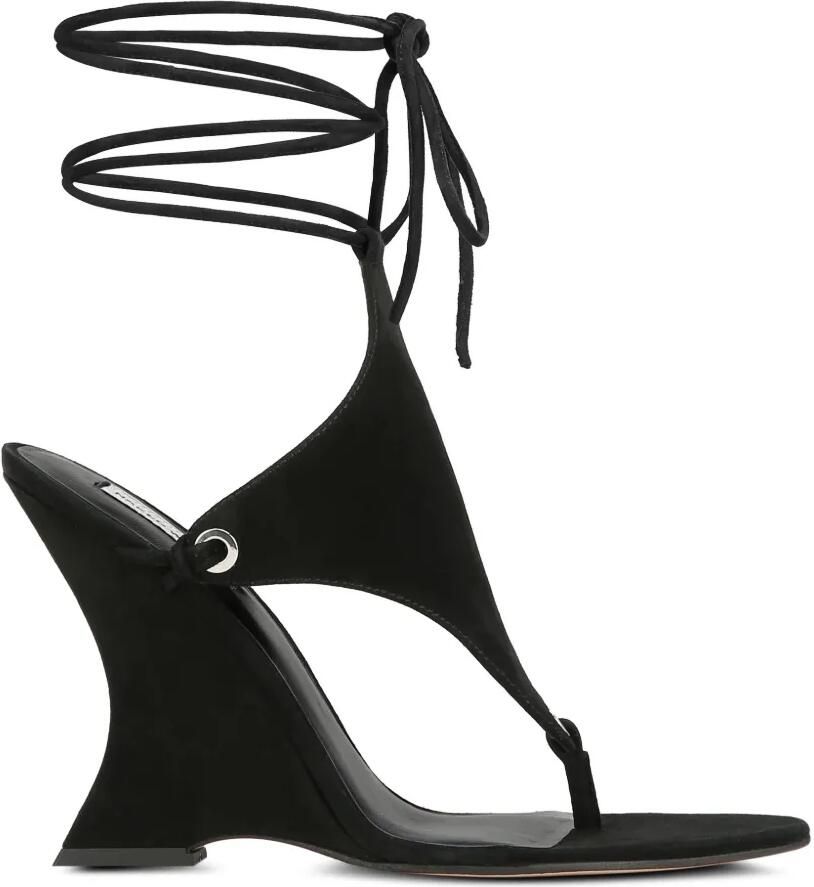 NAKED WOLFE Rampage pumps met sleehak en veters Zwart
