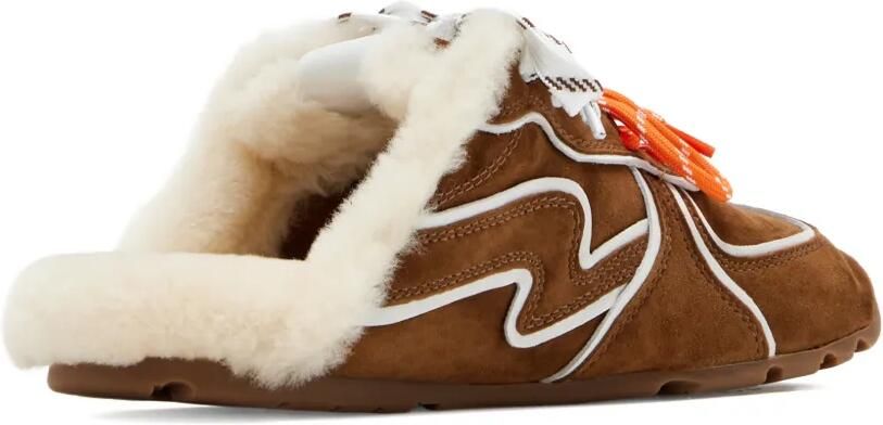 NAKED WOLFE Slippers met suède afwerking Bruin - Foto 4