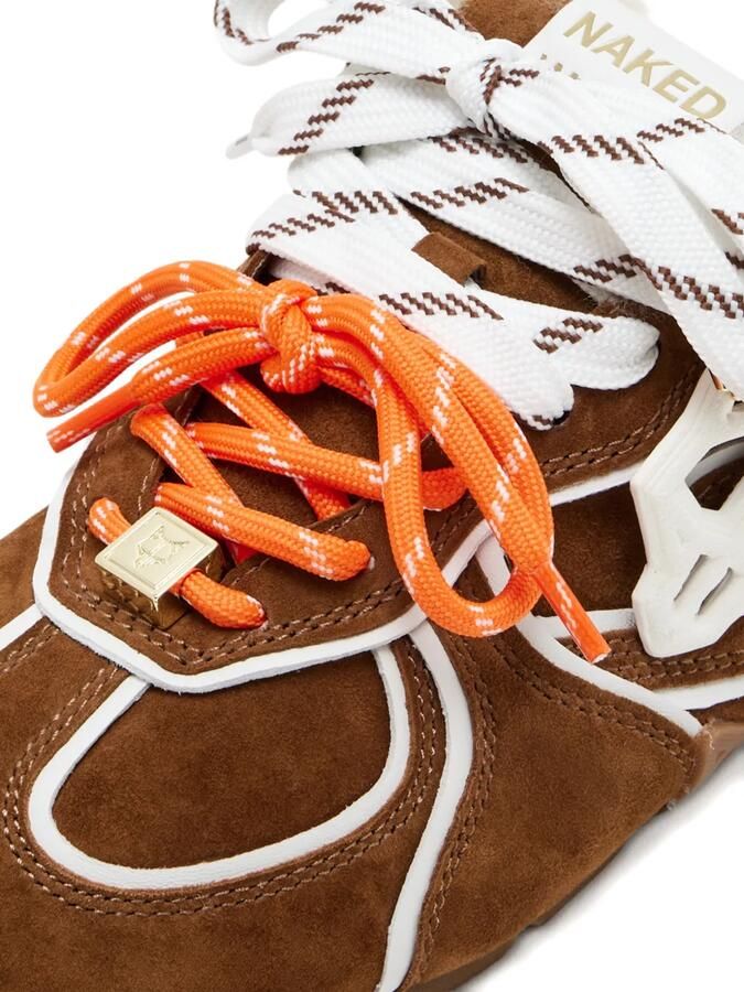 NAKED WOLFE Slippers met suède afwerking Bruin - Foto 2