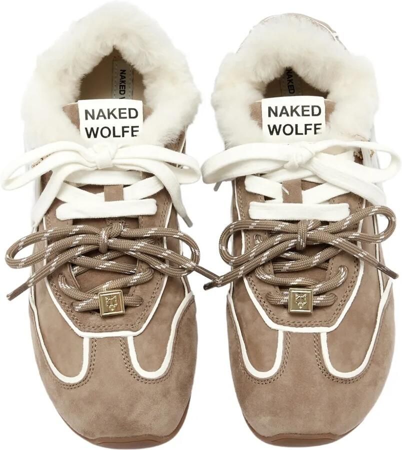NAKED WOLFE Soul sneakers met lammy afwerking Beige - Foto 2