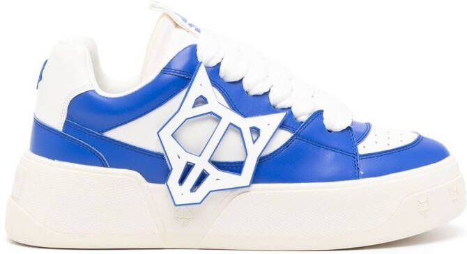 NAKED WOLFE Sneakers met logopatch Blauw