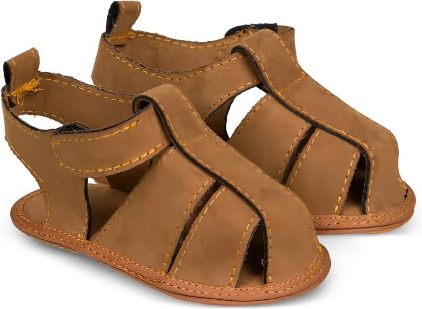 NANAN Sandalen met klittenband Bruin
