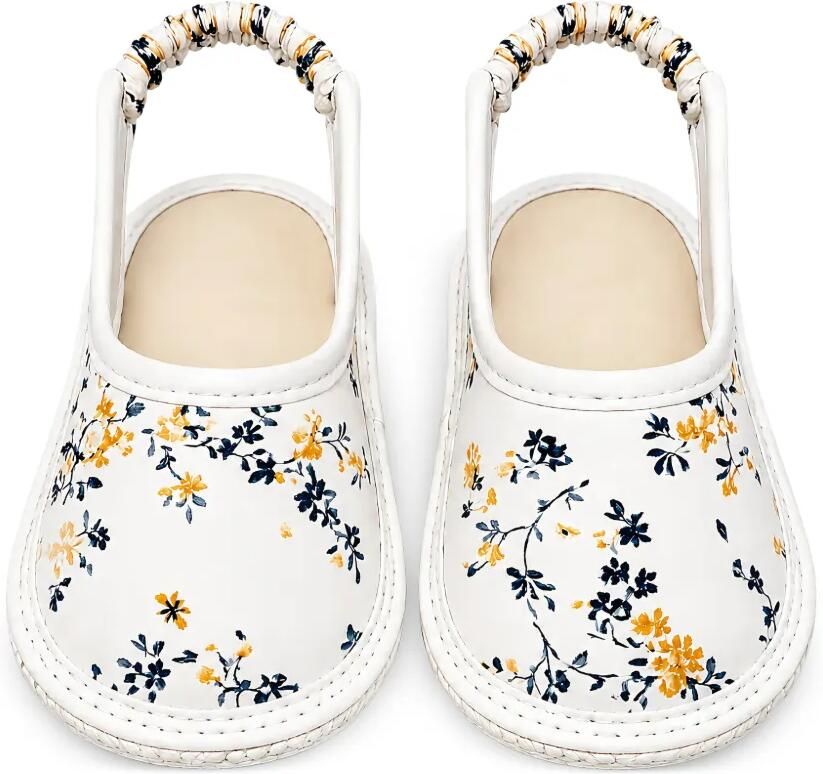 NANAN Slingback sandalen met bloe print Wit - Foto 2