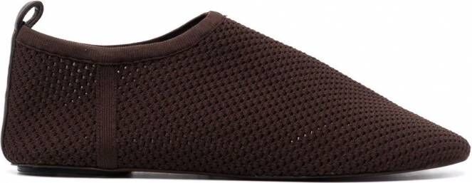 Nanushka Loafers met mesh Bruin