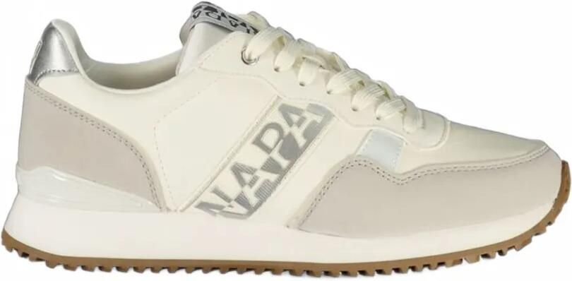 Napapijri Astra logo-print panelled sneakers Blauw