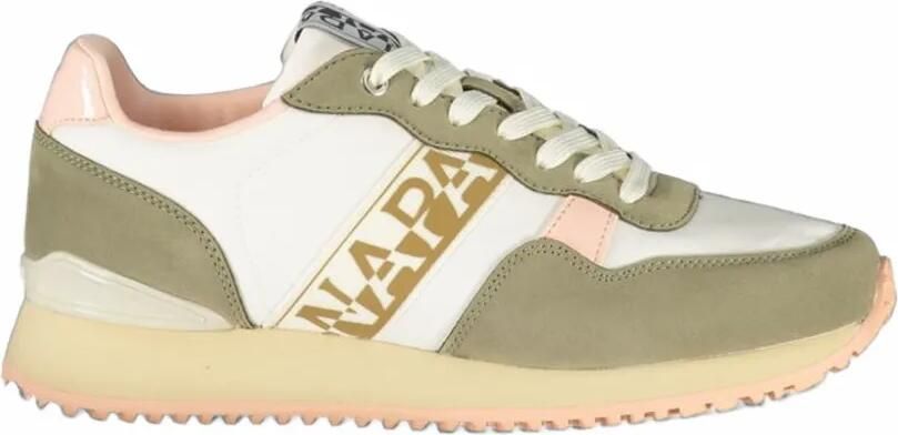 Napapijri Astra logo-print panelled sneakers Wit