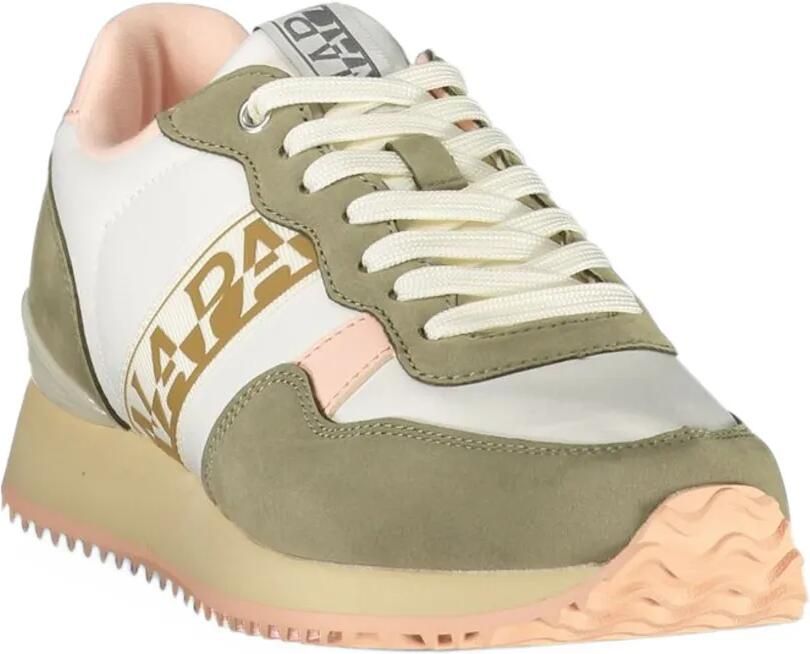 Napapijri Astra logo-print panelled sneakers Wit - Foto 3