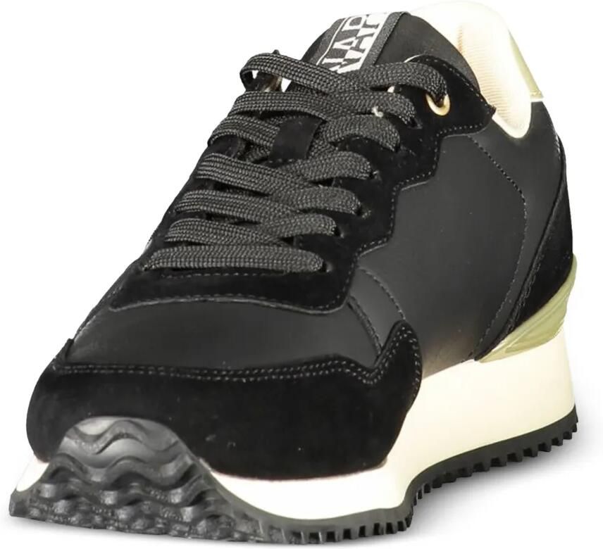 Napapijri Astra logo-print panelled sneakers Zwart - Foto 2