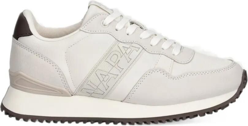 Napapijri Astra logo-tape panelled sneakers Wit