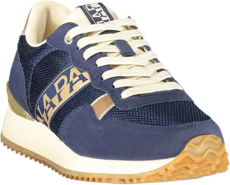 Napapijri Astra panelled logo-print sneakers Blauw - Foto 3
