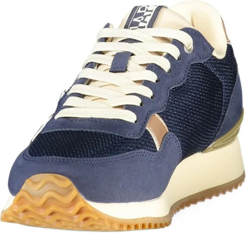Napapijri Astra panelled logo-print sneakers Blauw - Foto 2