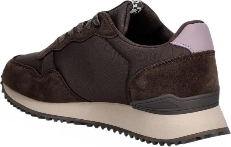 Napapijri Astra suede-panelled logo-tape sneakers Bruin - Foto 2