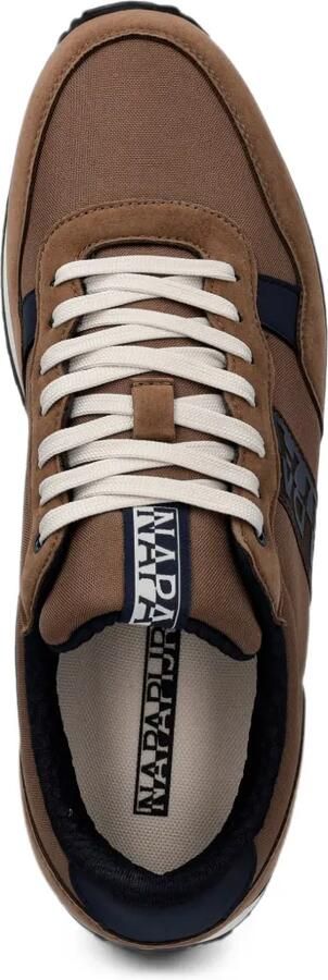 Napapijri Cosmos sneakers met vlakken en logo-patch Bruin - Foto 4