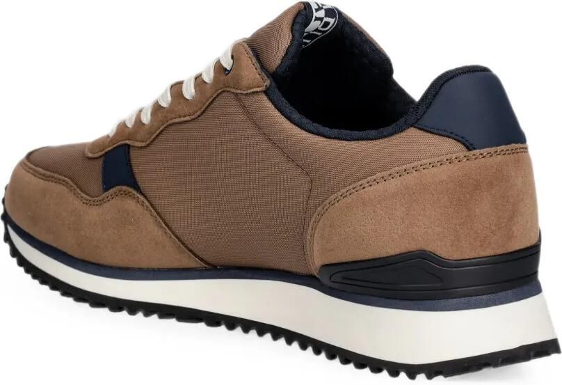 Napapijri Cosmos sneakers met vlakken en logo-patch Bruin - Foto 2