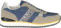 Napapijri Cosmos logo-print panelled sneakers Blauw - Blauw